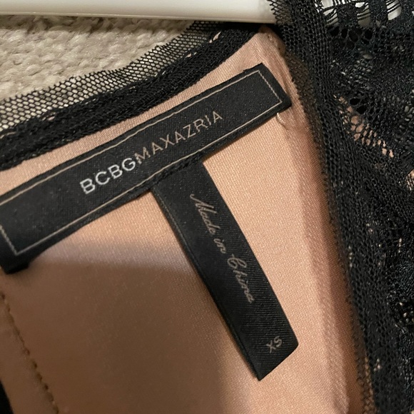 bcbg Aileen draped lace dress black - Picture 4 of 6